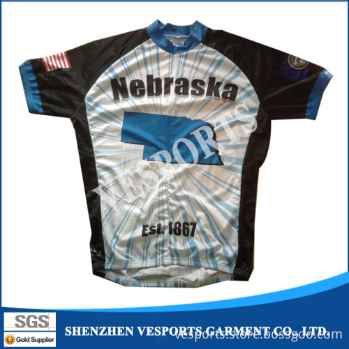 Mens Cycling Jersey with Three Rear Pockets